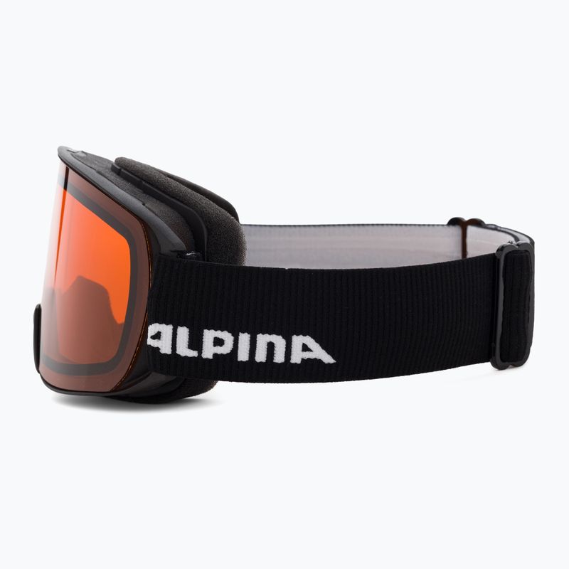 Маска лижна Alpina Nakiska black matt/orange 4