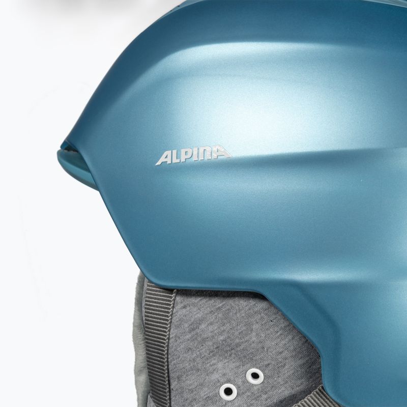 Шолом лижний Alpina Grand skyblue/white matt 10