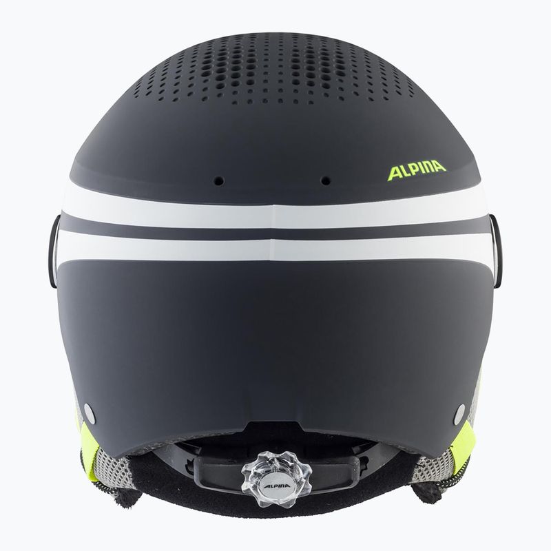 Шолом лижний дитячий Alpina Zupo Visor Q-Lite charcoal/neon matt 12