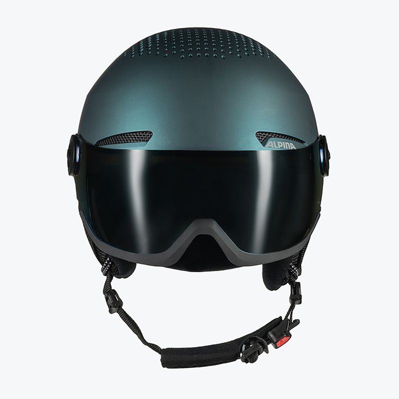 Шолом лижний Alpina Arber Visor Q Lite petrol/green matt 4