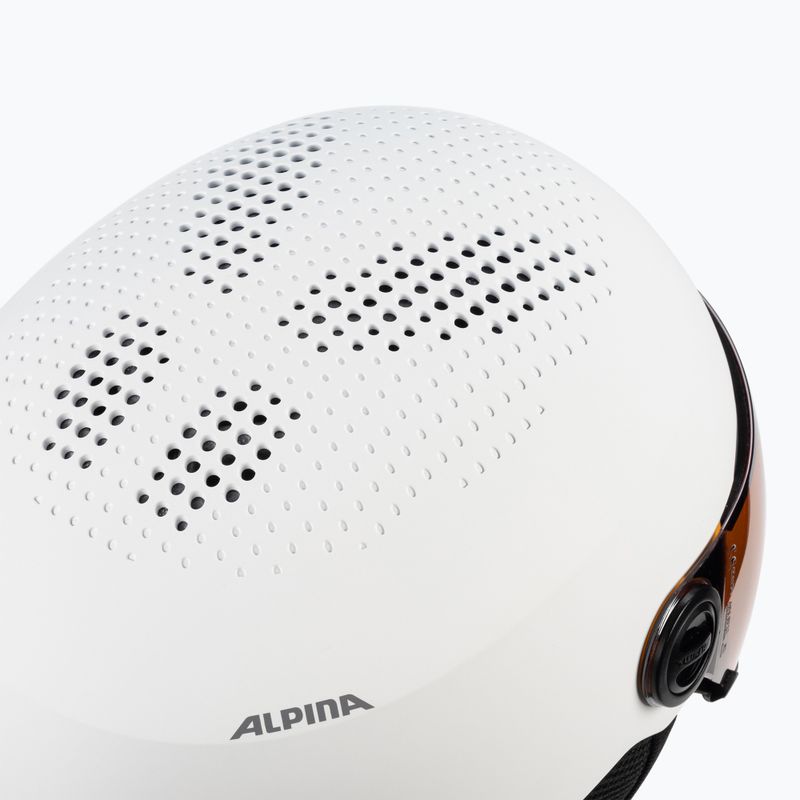 Шолом лижний Alpina Arber Visor Q Lite white matt 7