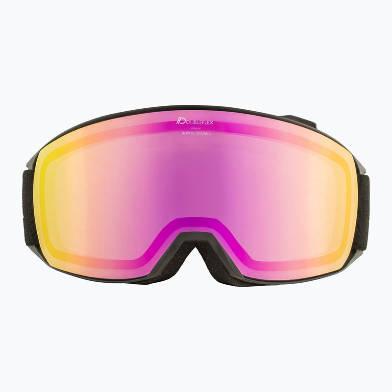 Маска лижна Alpina Nakiska Q-Lite black/rose matt/pink 7