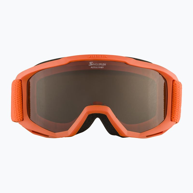 Маска лижна дитяча Alpina Piney pumpkin matt/orange 7