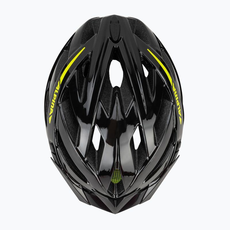 Шолом велосипедний Alpina Panoma 2.0 black/neon yellow gloss 6