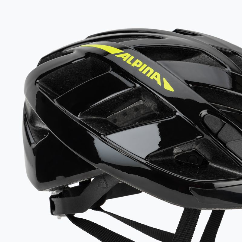 Шолом велосипедний Alpina Panoma 2.0 black/neon yellow gloss 7