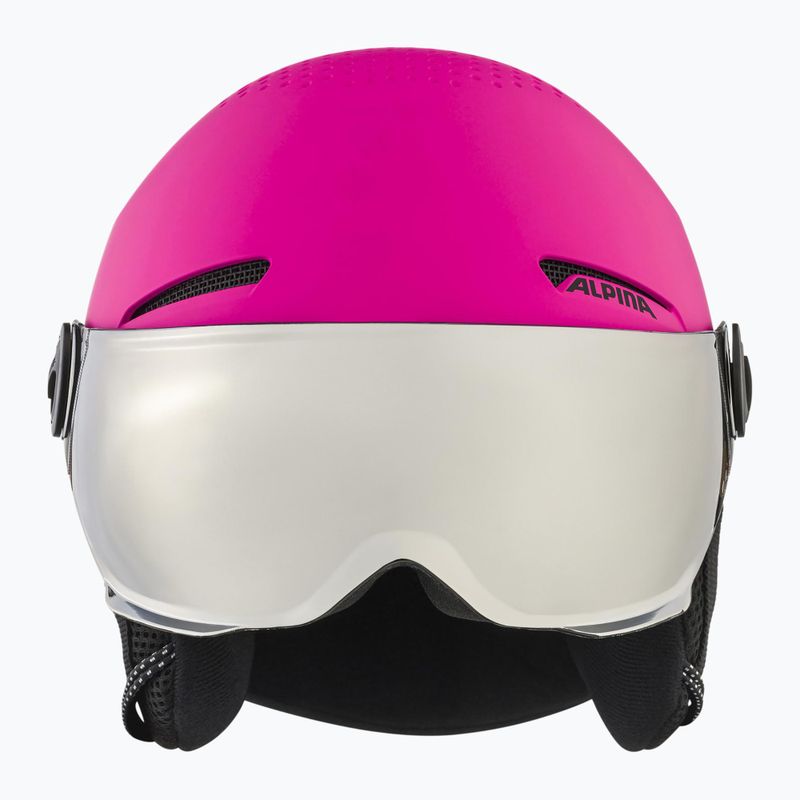 Шолом гірськолижний дитячий Alpina Zupo Visor Q-Lite pink matt 2