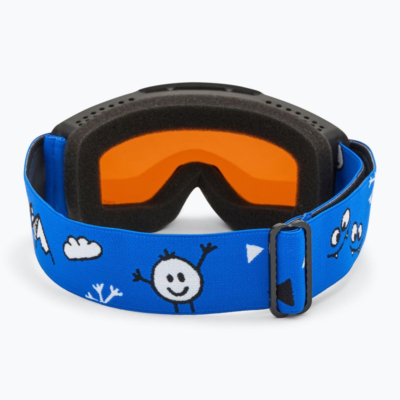 Окуляри лижні дитячі Alpina Piney black/ blue matt/ orange 3