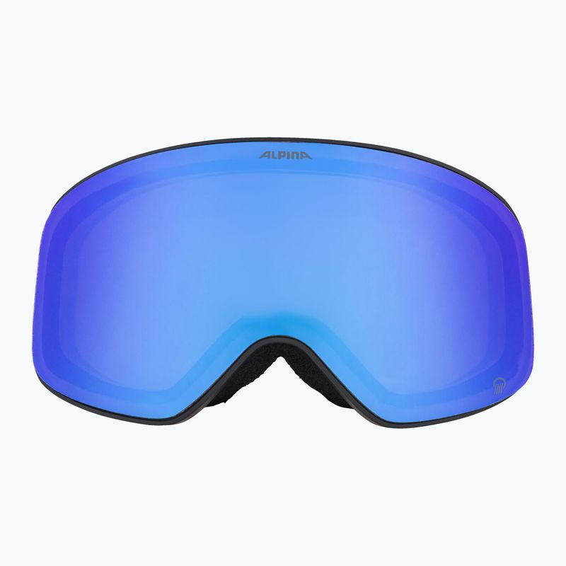 Окуляри лижні Alpina Ladis QM black matt/ blue 2