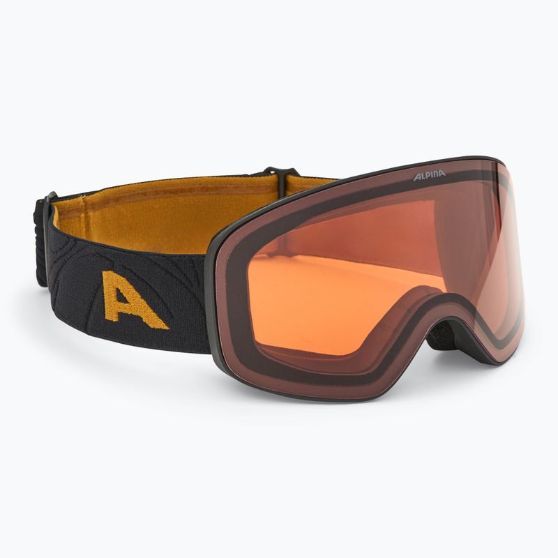 Окуляри лижні Alpina Ladis Q black/ gold matt/ gold