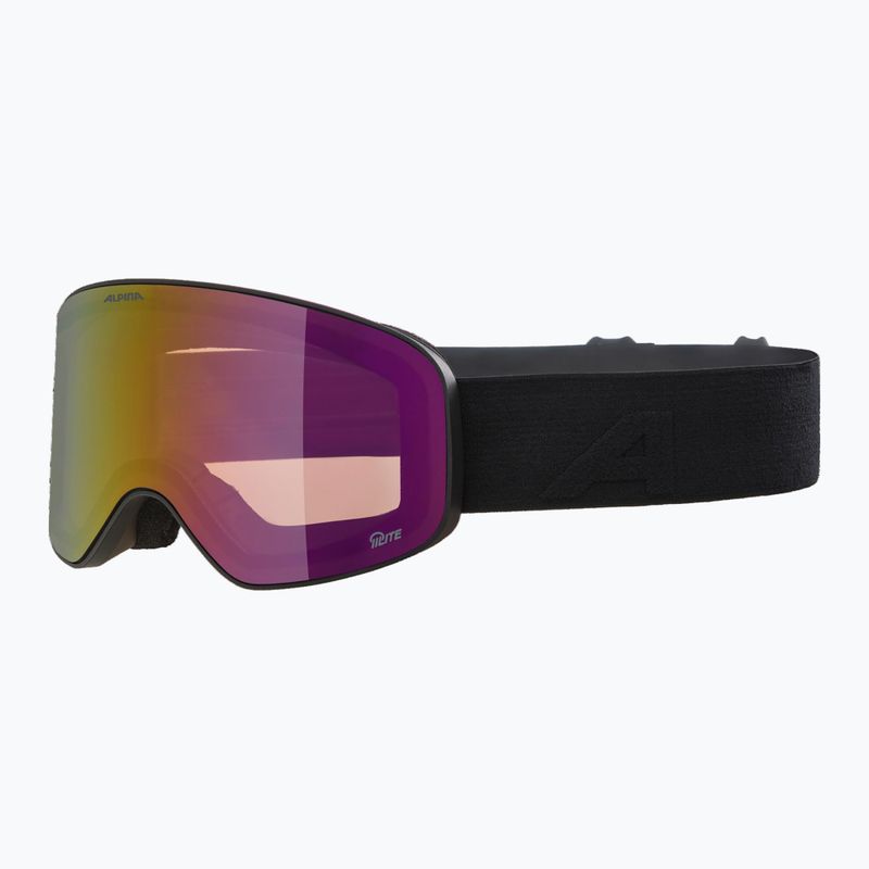 Окуляри лижні дитячі Alpina Fernie Q-Lite black matt/ red 5