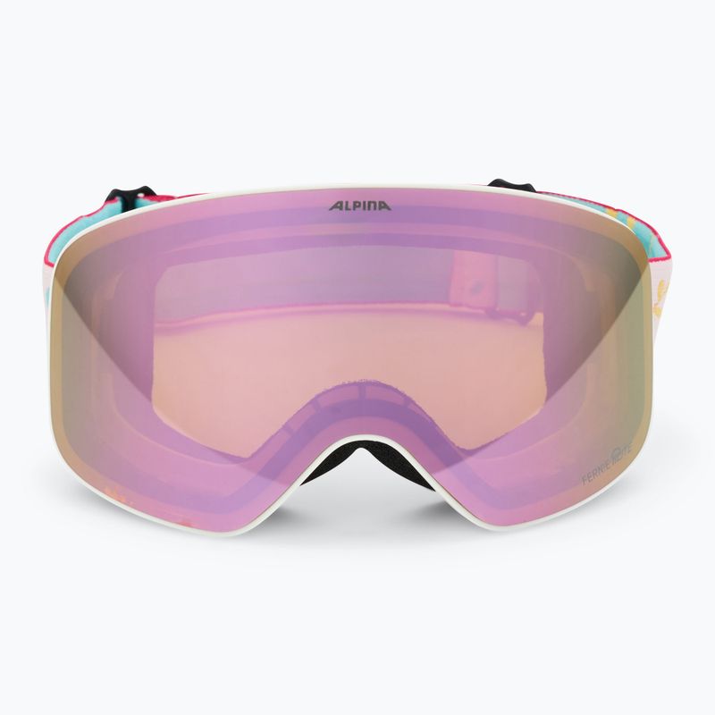 Окуляри лижні дитячі Alpina Fernie Q-Lite white/ flower matt/ rose 2