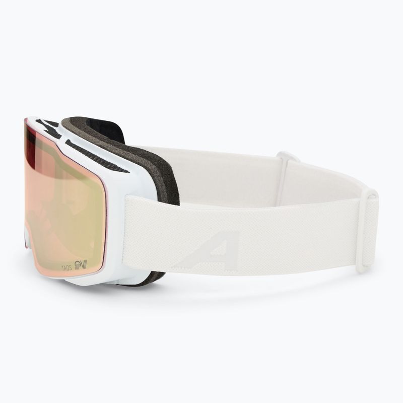 Окуляри лижні Alpina Taos QV white matt/ gold 4