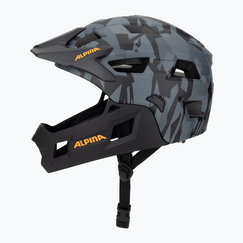 Шолом велосипедний дитячий Alpina Rupi black camo/orange matt 3