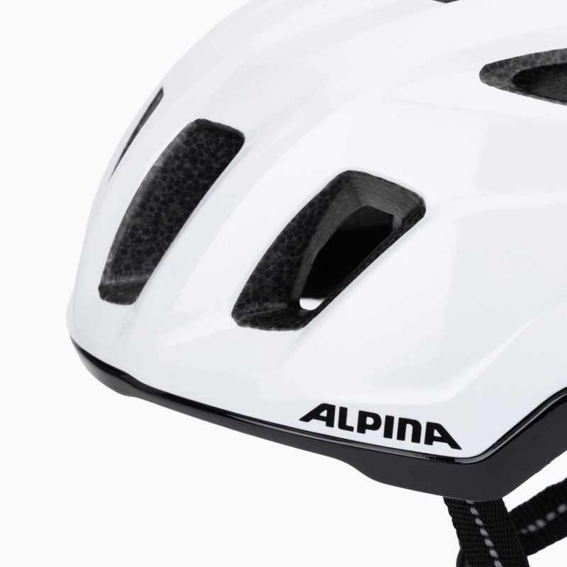 Шолом велосипедний Alpina Paranus Urban white gloss 7