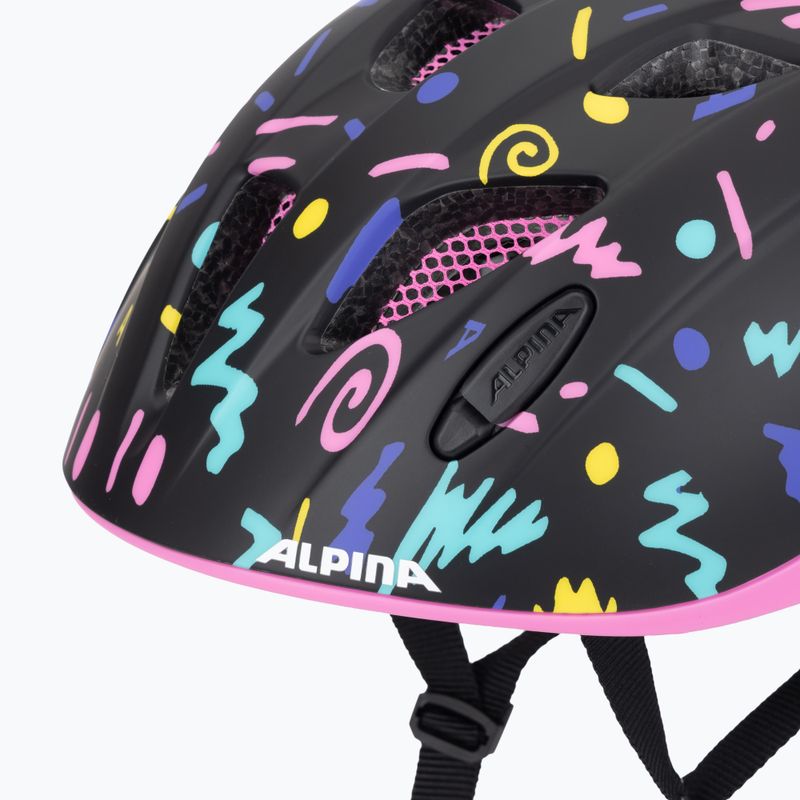Шолом велосипедний дитячий Alpina Ximo Flash black confetti matt 7