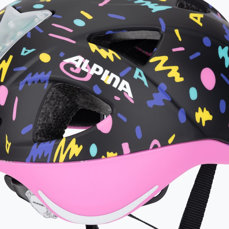 Шолом велосипедний дитячий Alpina Ximo Flash black confetti matt 9