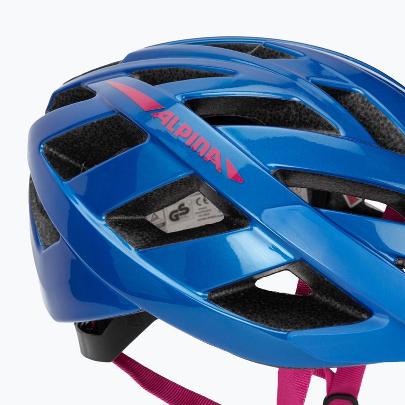 Шолом велосипедний Alpina Panoma 3.0 true blue/pink gloss 7
