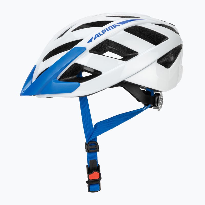 Шолом велосипедний Alpina Panoma 3.0 white/blue gloss 3