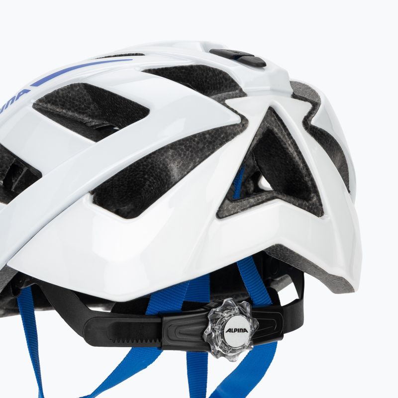 Шолом велосипедний Alpina Panoma 3.0 white/blue gloss 8