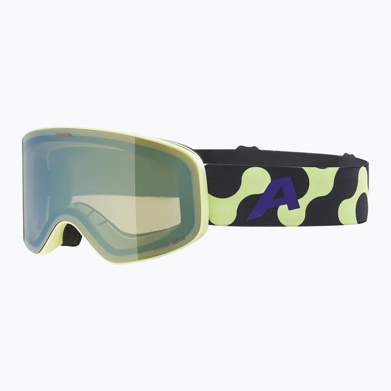 Окуляри гірськолижні дитячі Alpina Fernie Q-Lite sunny/lime matt