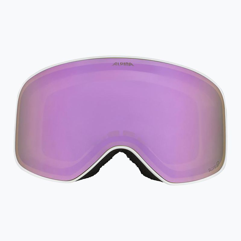 Окуляри лижні Alpina Slope Q-Lite white/rose matt 2