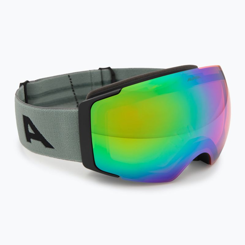 Окуляри гірськолижні Alpina Falera Mag Q-Lite black/green matt/green/pink 2