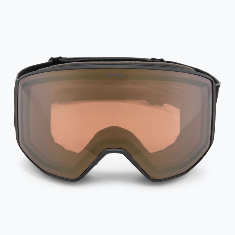 Окуляри гірськолижні Alpina Venet QV black matt/gold 2