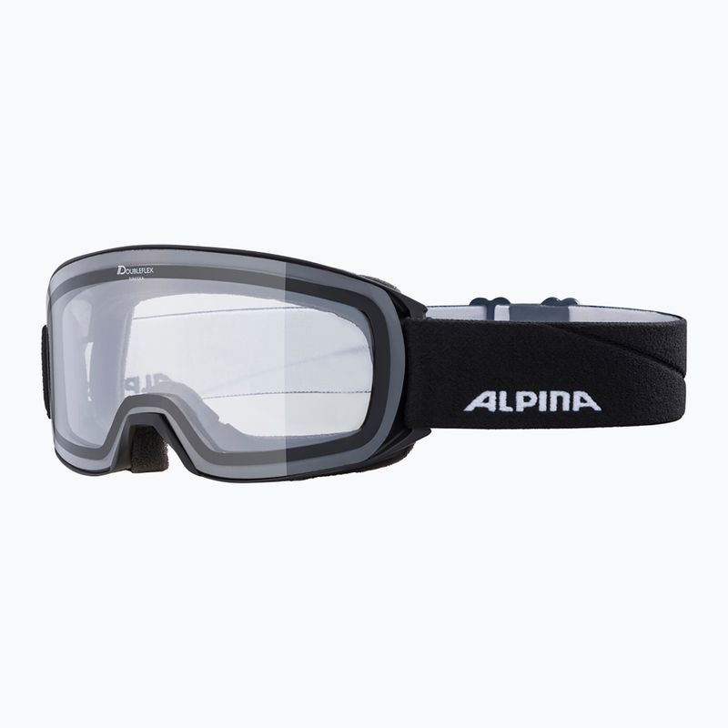 Окуляри гірськолижні Alpina Nakiska black matte/clear