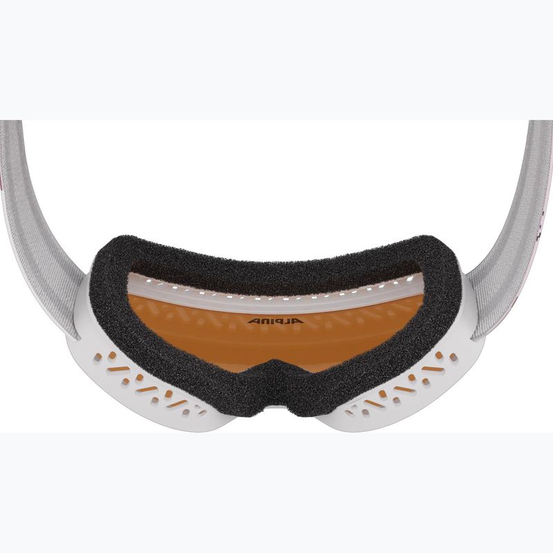 Дитячі гірськолижні окуляри Alpina Piney 2.0 white/rose matt/orange 6