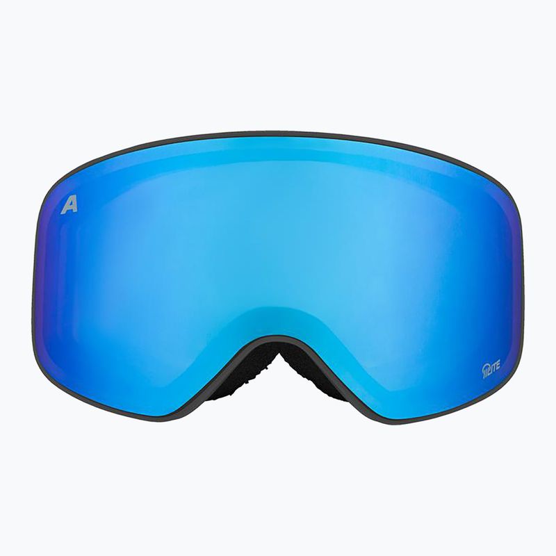Окуляри гірськолижні дитячі Alpina Fernie Q-Lite black/blue matt 2