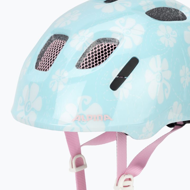 Шолом велосипедний дитячий Alpina Ximo 2 Jr aqua rose flower gloss 8