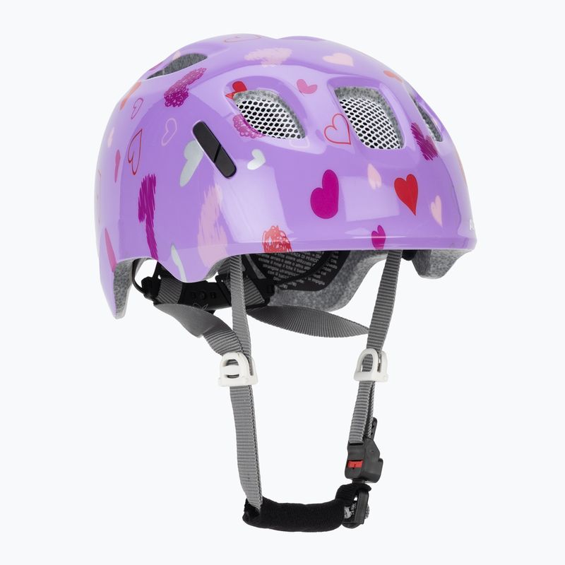 Шолом велосипедний дитячий Alpina Ximo 2 Jr purple hearts gloss