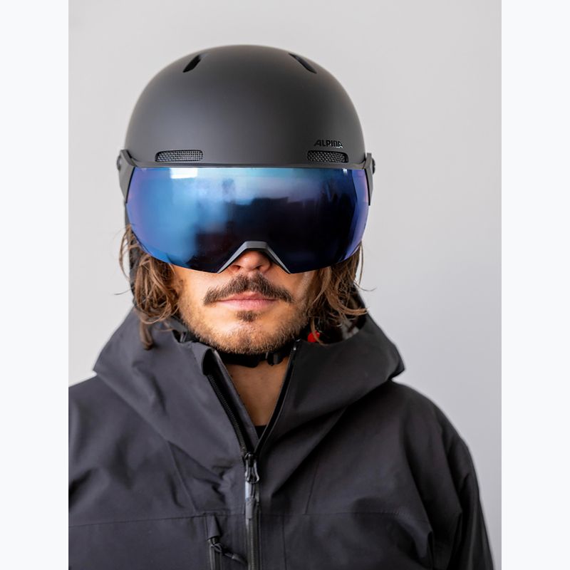 Шолом лижний Alpina Arber 2 Visor Q-Lite black matte 5