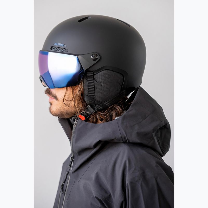 Шолом лижний Alpina Arber 2 Visor Q-Lite black matte 6