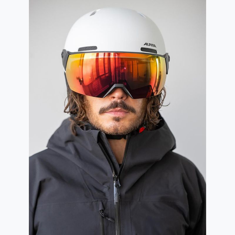 Шолом лижний Alpina Arber 2 Visor Q-Lite white matt 5