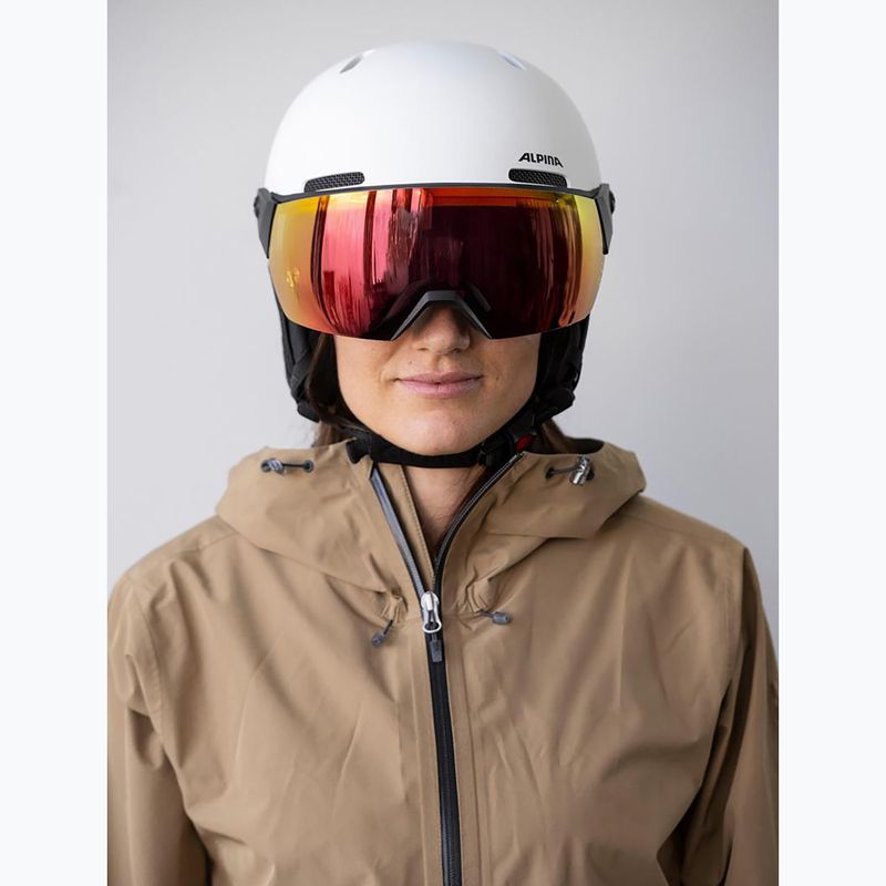 Шолом лижний Alpina Arber 2 Visor Q-Lite white matt 7