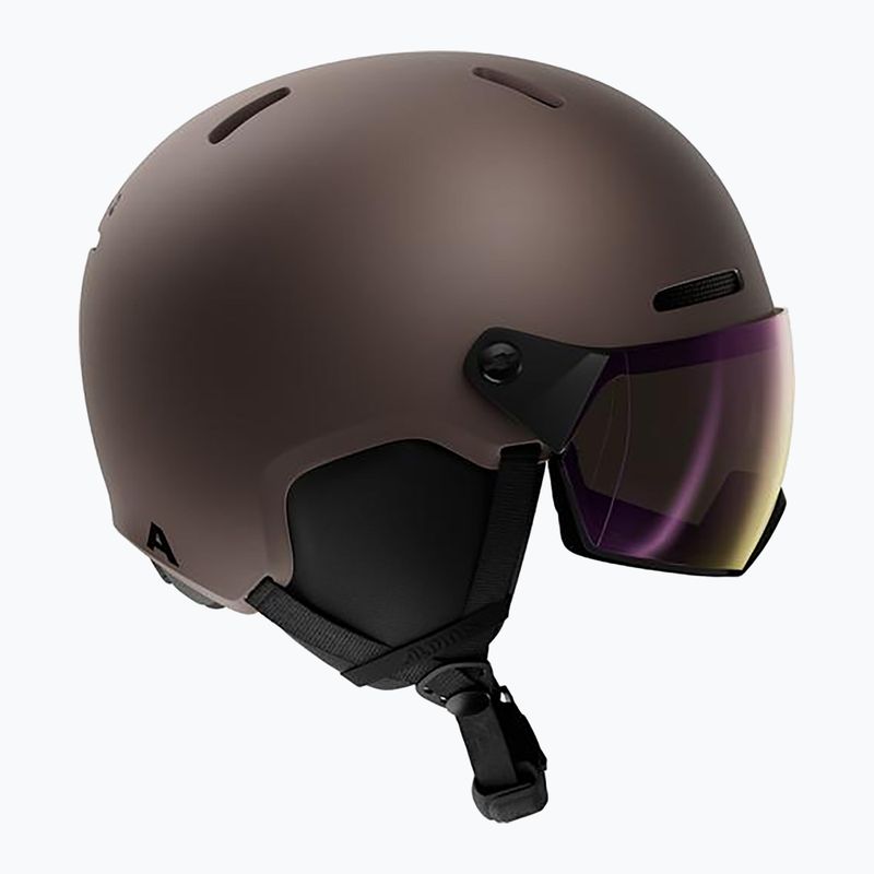 Шолом лижний Alpina Arber 2 Visor Q-Lite ox brown matt 2