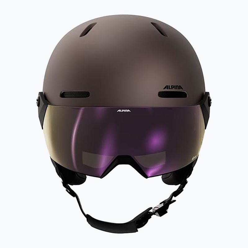 Шолом лижний Alpina Arber 2 Visor Q-Lite ox brown matt 3