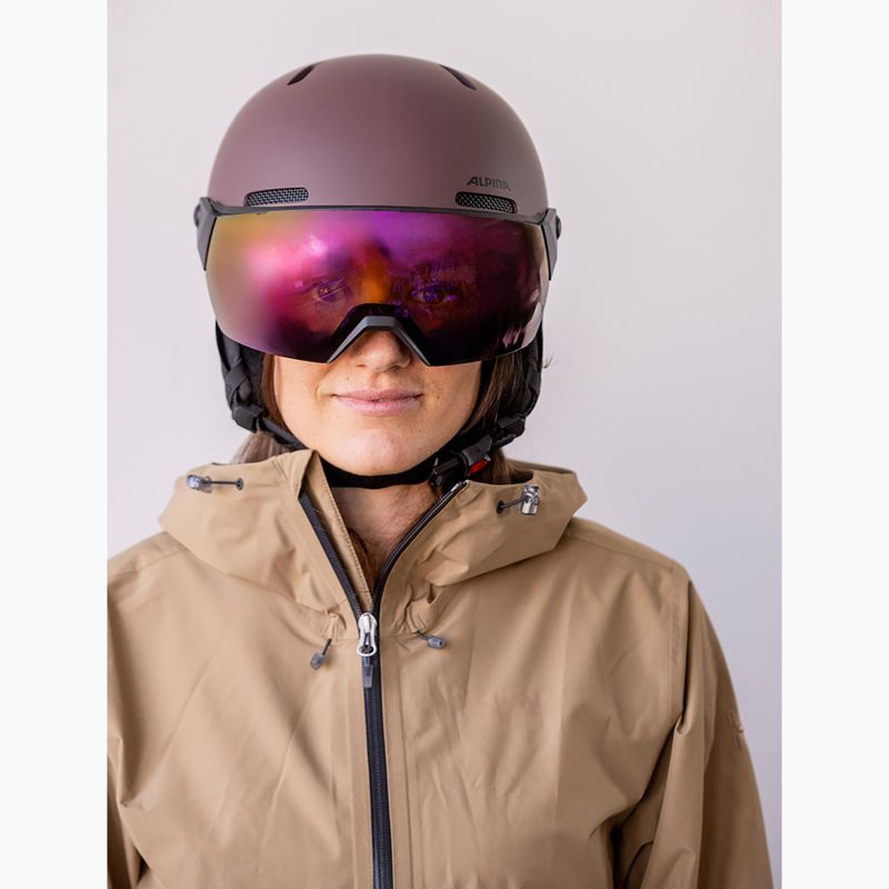 Шолом лижний Alpina Arber 2 Visor Q-Lite ox brown matt 7
