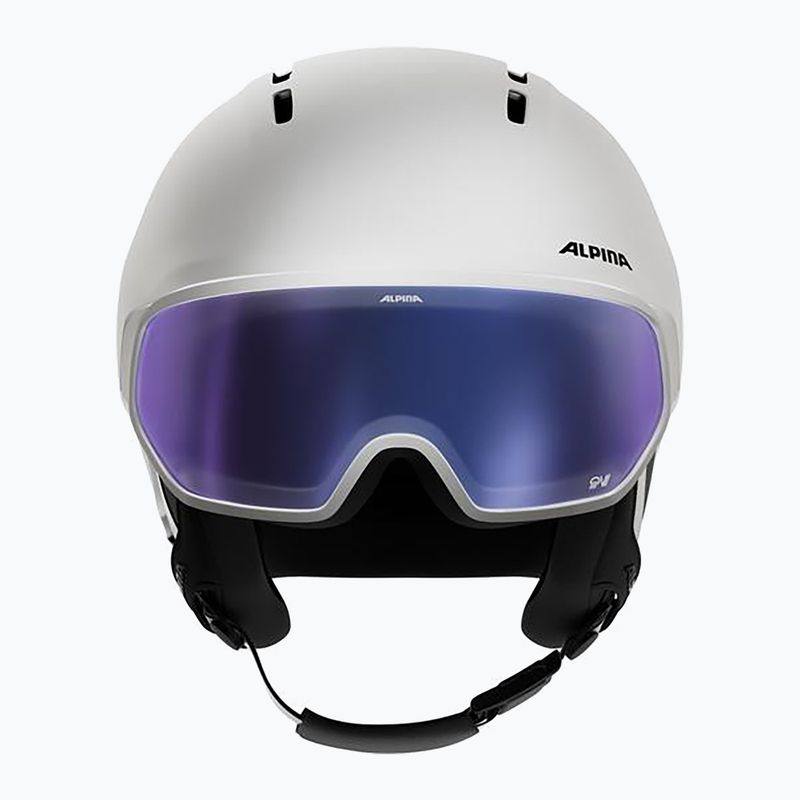 Шолом лижний Alpina Vizzard QV MIPS white matt 3