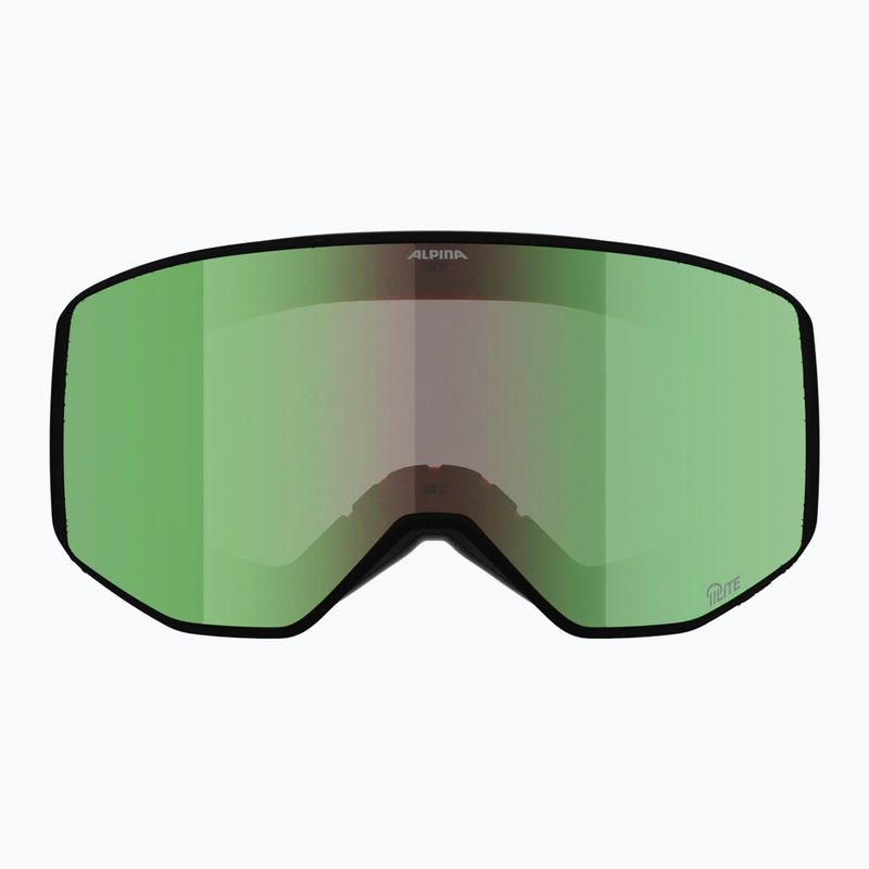 Окуляри лижні Alpina Venet Q-Lite black/green matt 2
