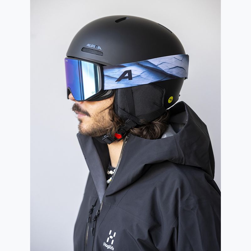 Окуляри лижні Alpina Venet M Q-Lite  black/blue matt 5
