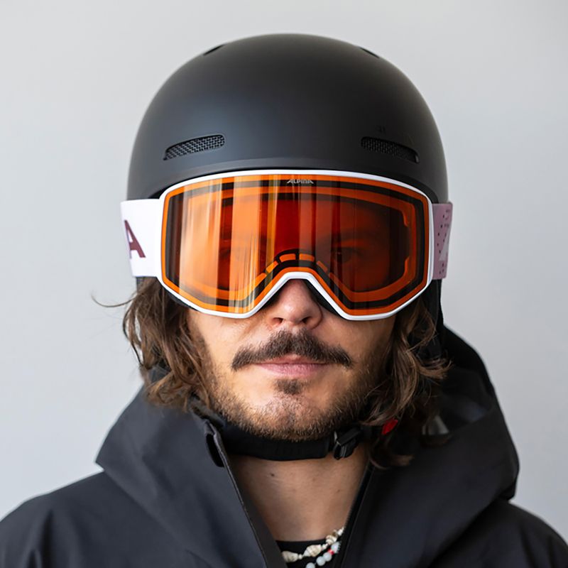 Окуляри лижні Alpina Venet M white/rose matt 8