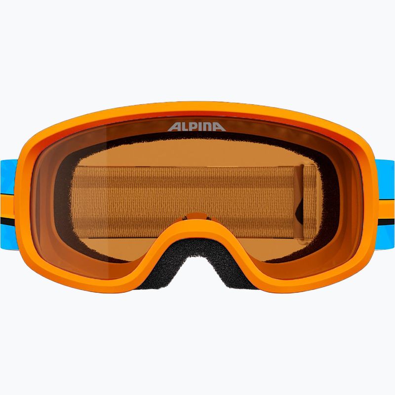 Окуляри лижні дитячі Alpina Piney 2.0 orange/blue matt 2