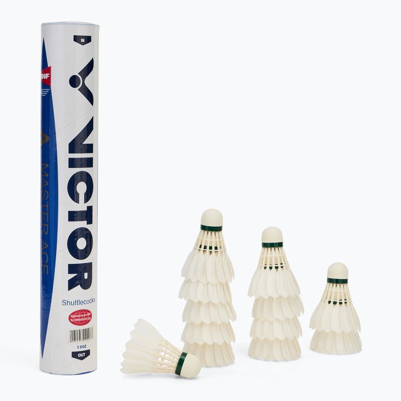 Волани для бадмінтону VICTOR Master Ace 78 12 szt. white