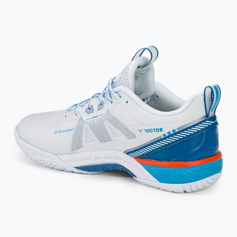 Кросівки для бадмінтону VICTOR S82III AF white/myconos blue 3