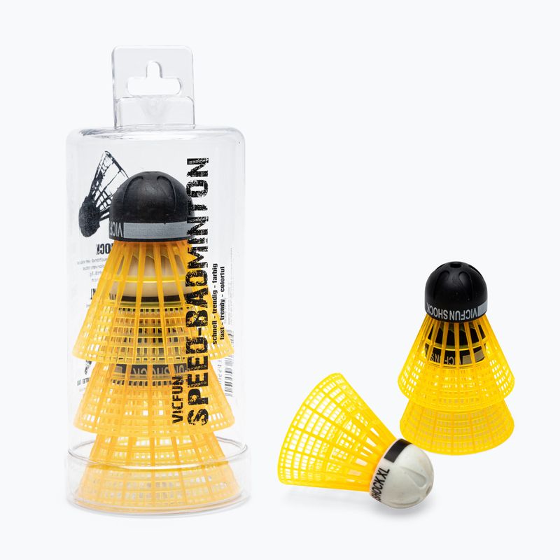 Волани для бадмінтону VICFUN Shock Tube 3 шт. orange