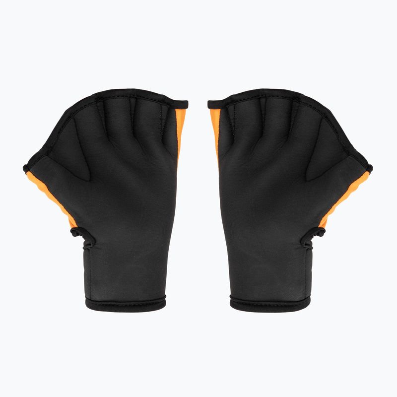 Рукавички для аквафітнесу Fashy 4462 неопренові orange/black 2