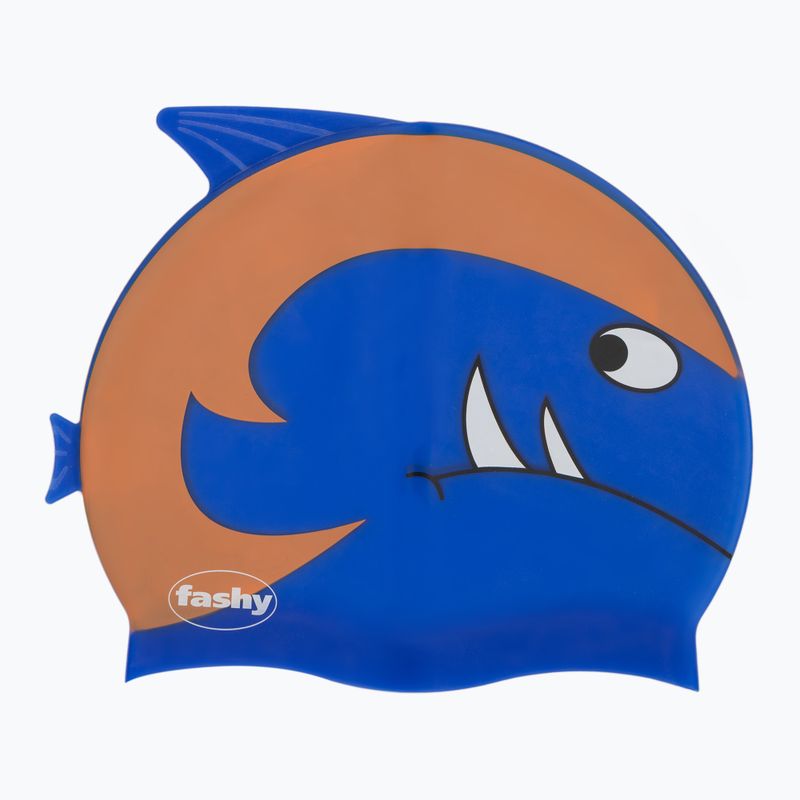 Шапочка для плавання дитячий Fashy 3048 Printed blue/brown