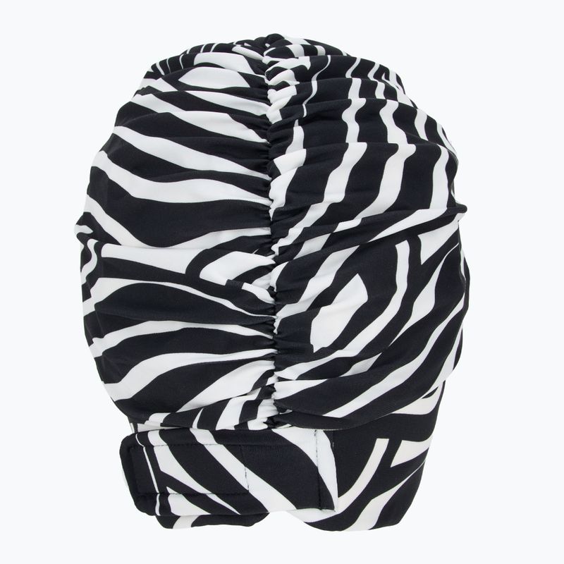 Шапочка для плавання жіноча Fashy Exclusive black / white 2